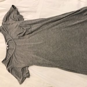 Light Gray T-Shirt Dress